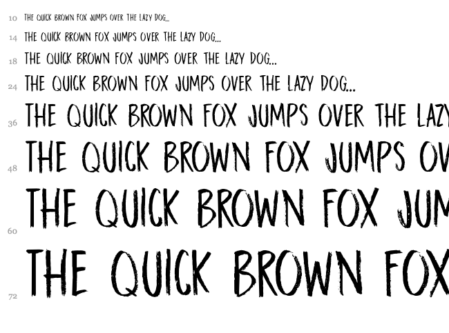 DK Darker Marker font waterfall